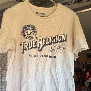 True Religion Beige Graphic Tee